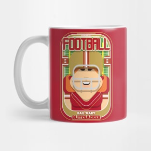 American Football Red and Gold - Hail-Mary Blitzsacker - Jacqui version Mug